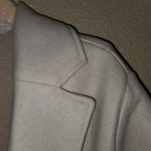 NWT Women's Old Navy Soft Brushed Long Dress Coat - Ivory Cream Winter White - Picture 7 of 16